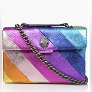Kurt Geiger Multicolor Striped Shoulder Bag